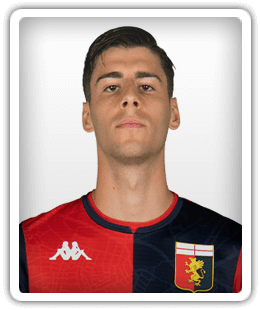 Genoa, Italy. 24 April 2022. Filippo Melegoni of Genoa CFC in